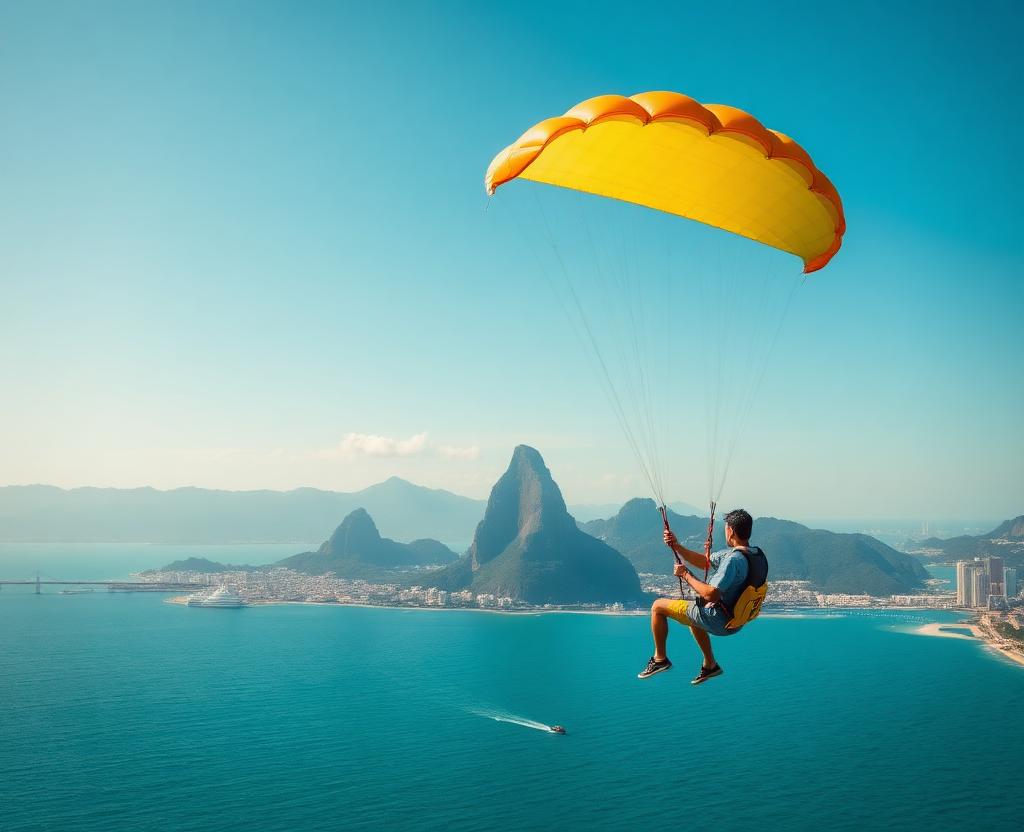 Vuelo en Parasail — Bahía de Guanabara