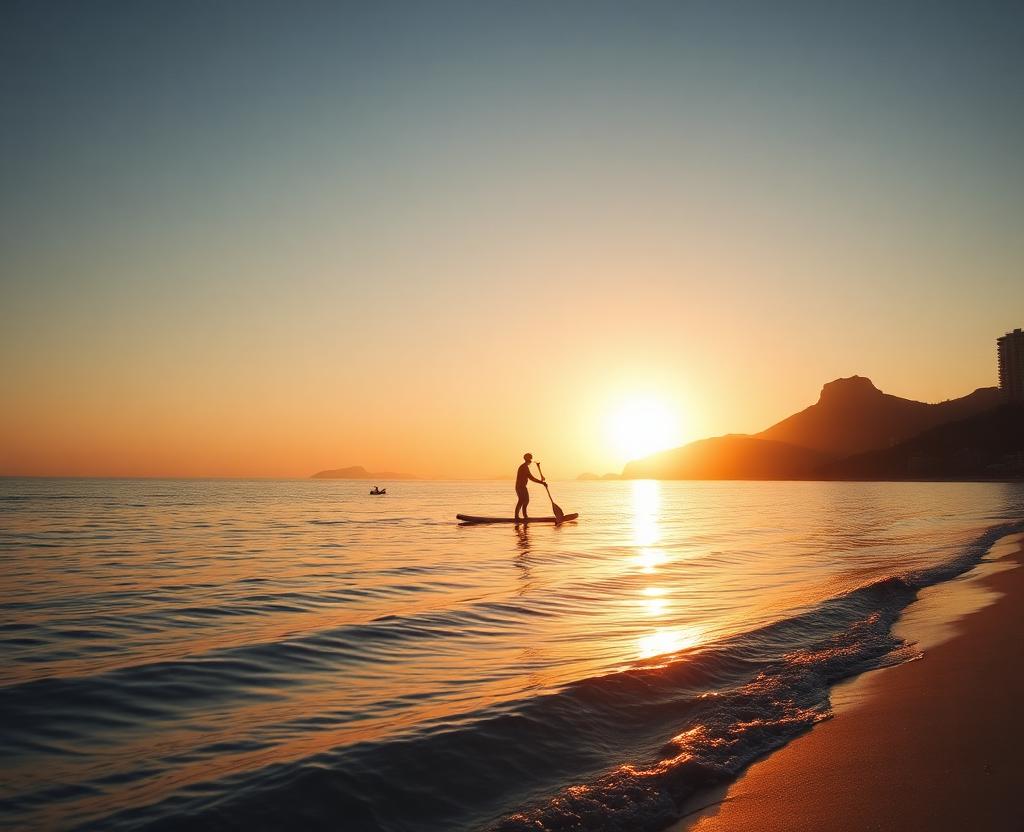 Amanecer en Stand Up Paddle Copacabana